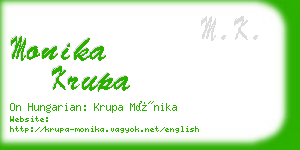 monika krupa business card